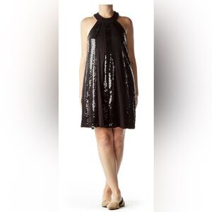 T-back sequined midi dress